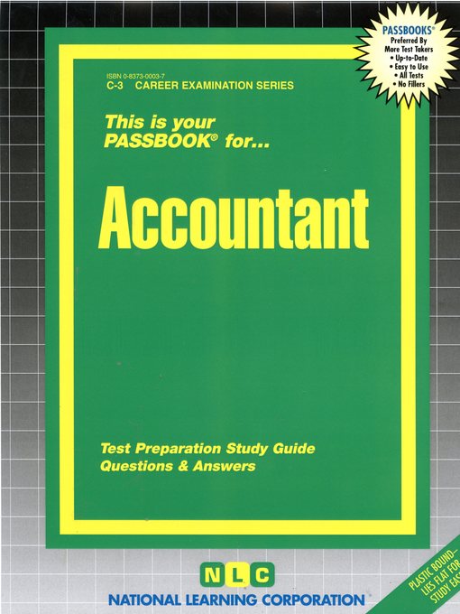 Title details for Accountant by National Learning Corporation - Wait list